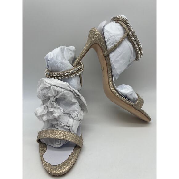 Badgley Mischka Women's Claudette Diamond Evening Heel MP5244 Size 7.5 NIB - Picture 4 of 12